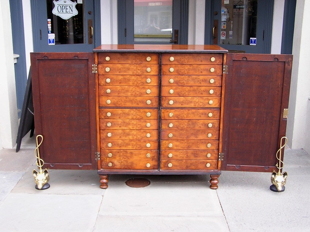 English Yew Wood Chest of Drawers For Sale 2
