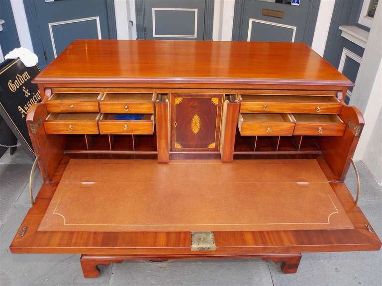 American Mahogany Fall Front Butler's Desk.  Baltimore,  Circa 1790 2