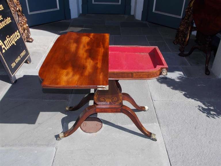 American Mahogany Game Table. Circa 1790 For Sale 2
