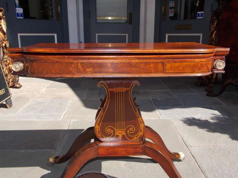 American Mahogany Game Table. Circa 1790 For Sale 3