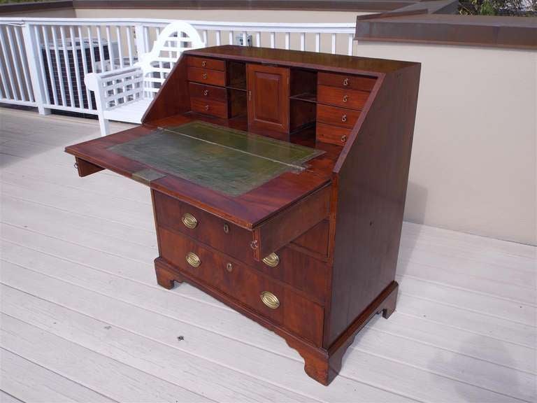 British English Mahogany Slant Front Desk.  Circa 1780 For Sale