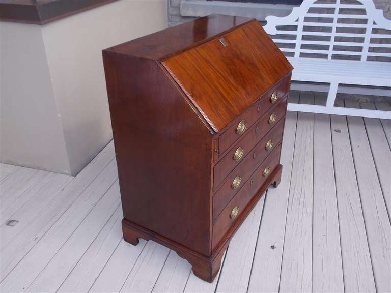 English Mahogany Slant Front Desk.  Circa 1780 For Sale 2