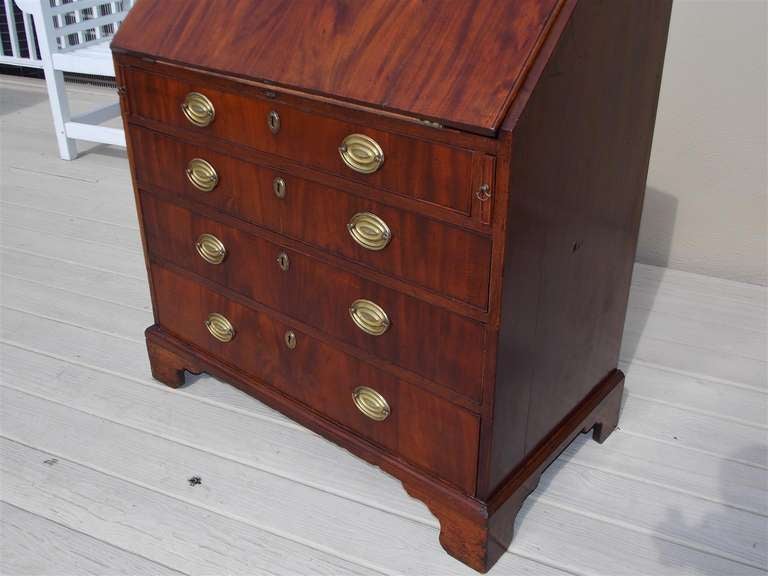 English Mahogany Slant Front Desk.  Circa 1780 For Sale 3