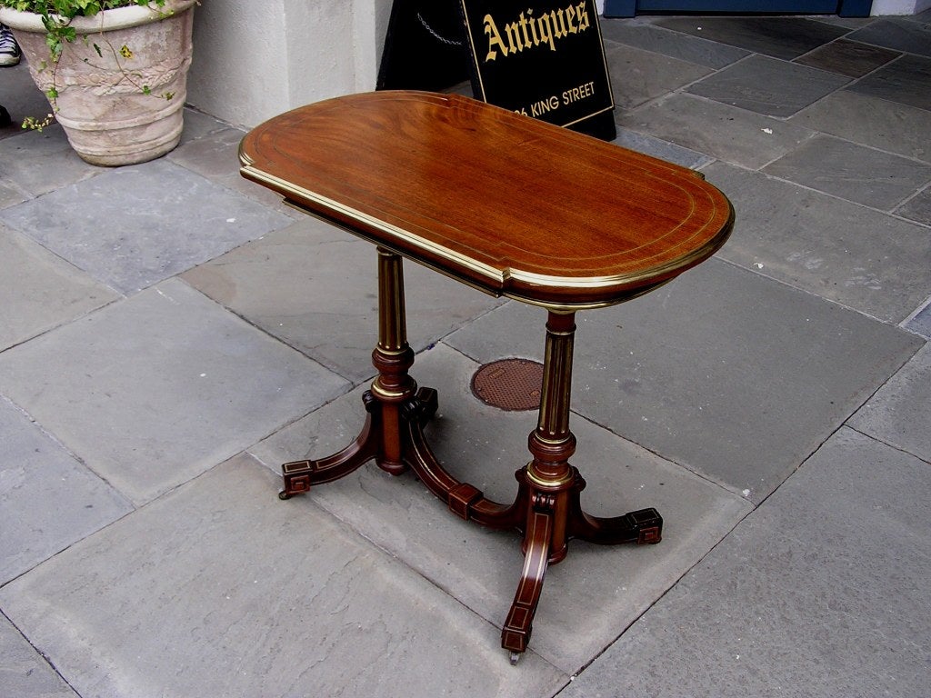 English Regency Mahogany Serving Table In Excellent Condition In Hollywood, SC