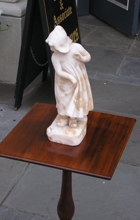 19th Century Dutch Marble Lady Statue