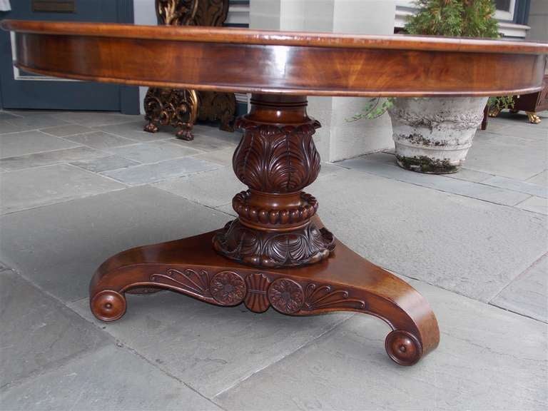 19th Century Caribbean Mahogany Tilt Top Center Table. Circa 1830 For Sale