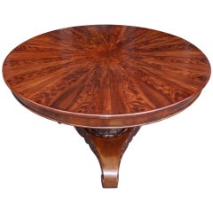 Used Caribbean Mahogany Tilt Top Center Table. Circa 1830
