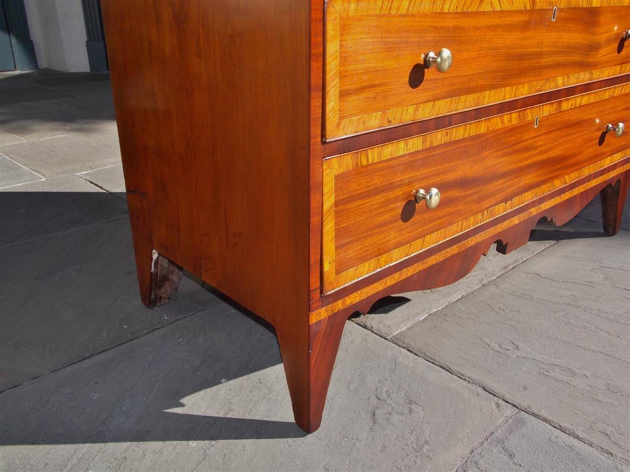 American Hepplewhite Mahogany Burl Ashe Butlers Desk. Circa 1800 3