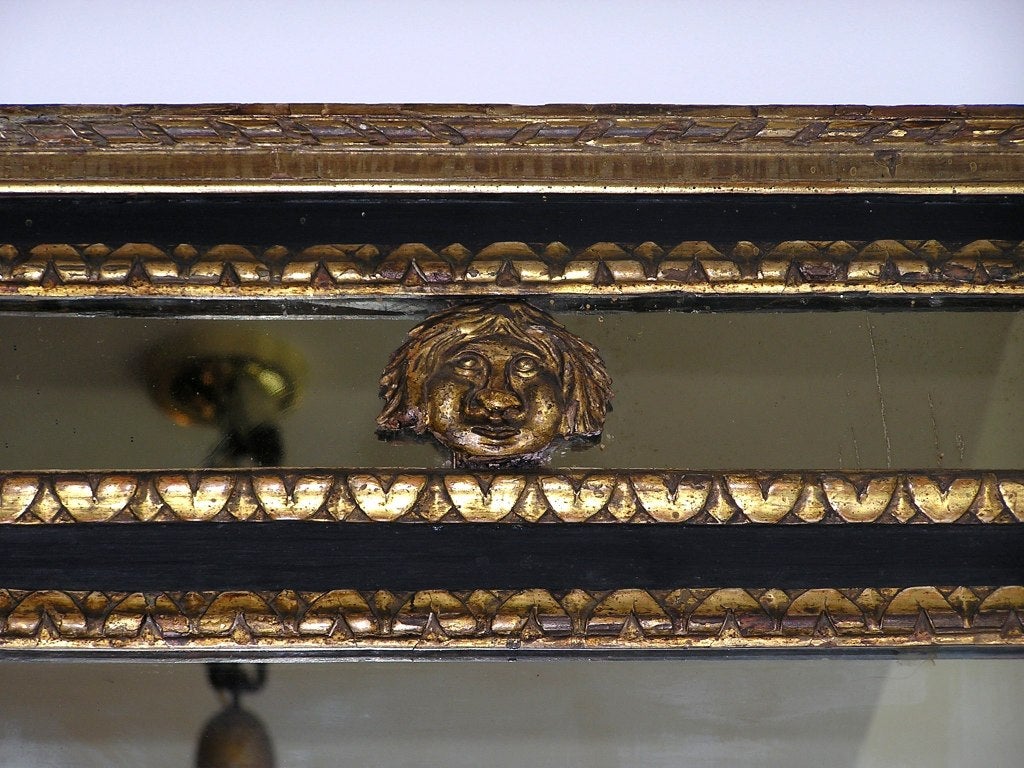 Italian Painted and Gilt Trumeau For Sale 1