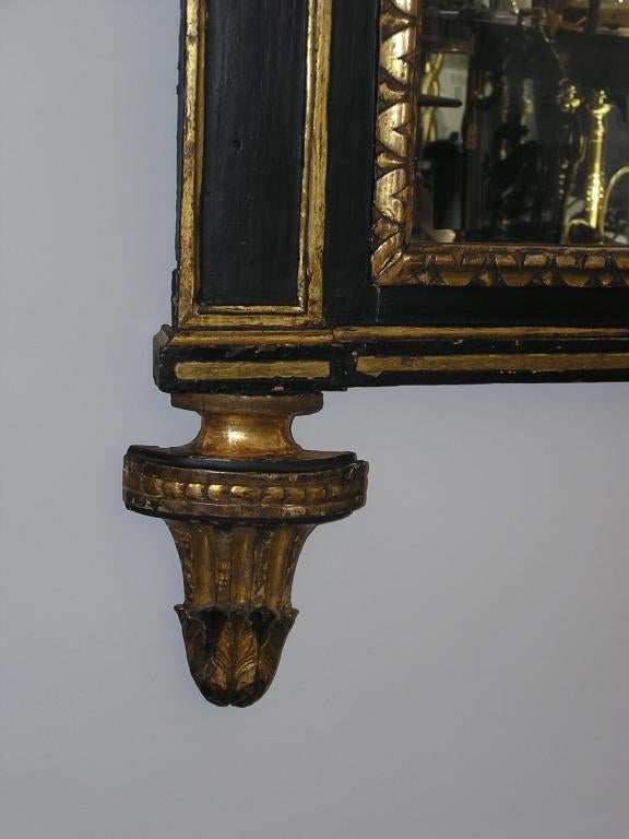 Italian Painted and Gilt Trumeau For Sale 3