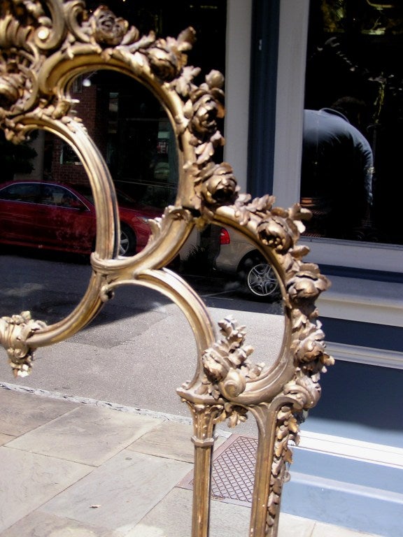 French Over Mantel Gilt Mirror 2