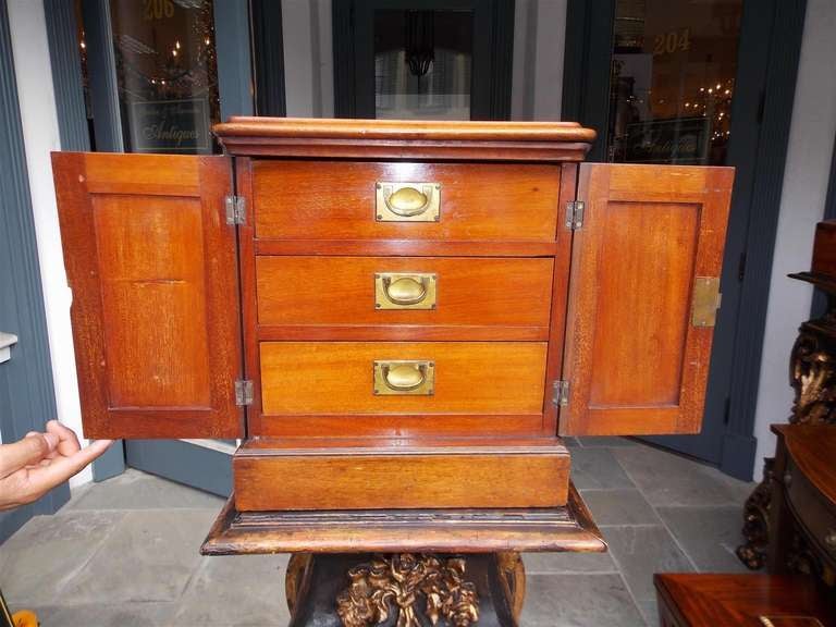 English Mahogany Campaign Medical Box. Circa 1830 1