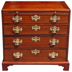 English Chippendale Mahogany Bachelors Chest, Circa 1780