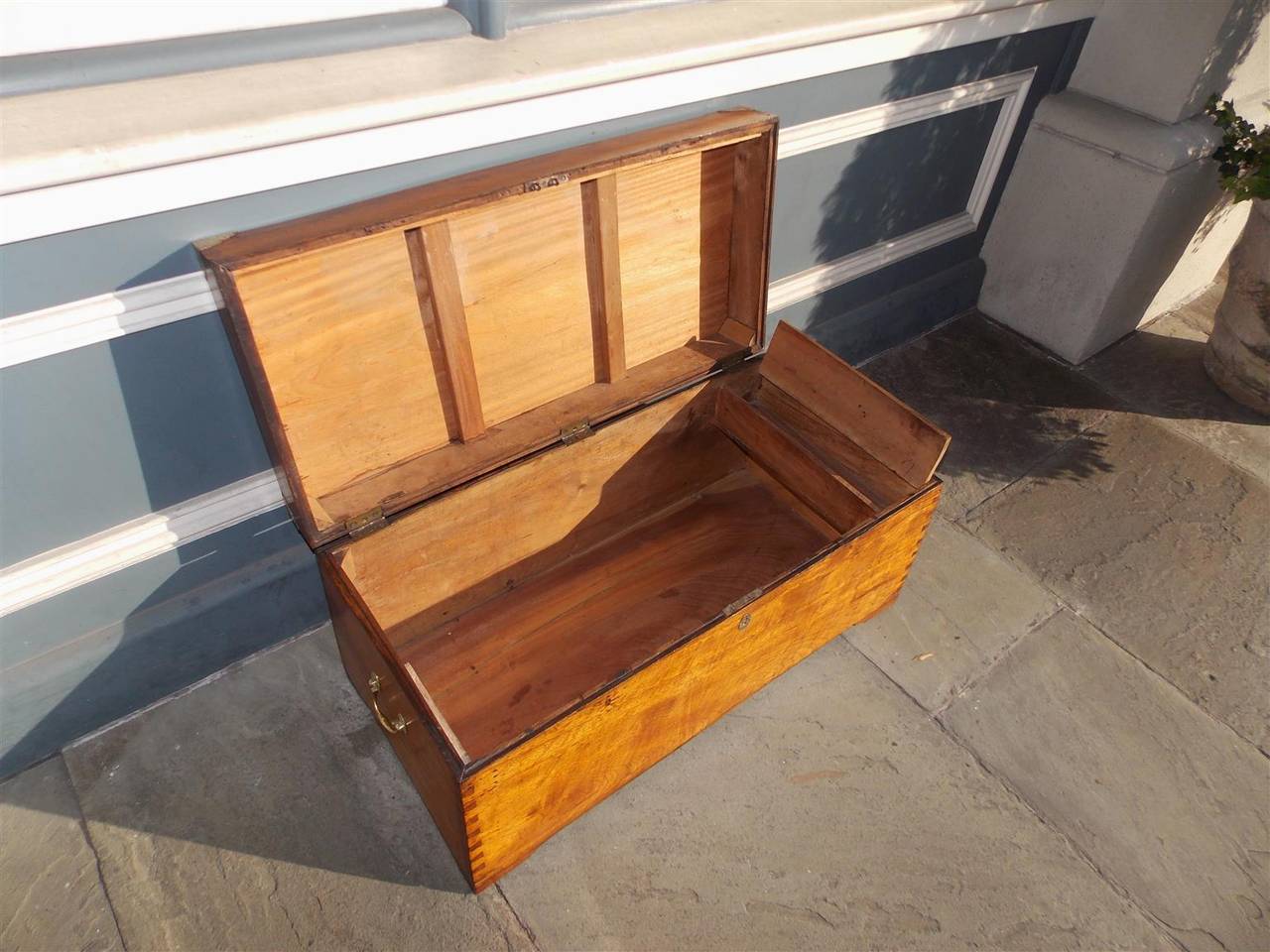 Dutch Camphor Wood Campaign Trunk, Circa 1790 4