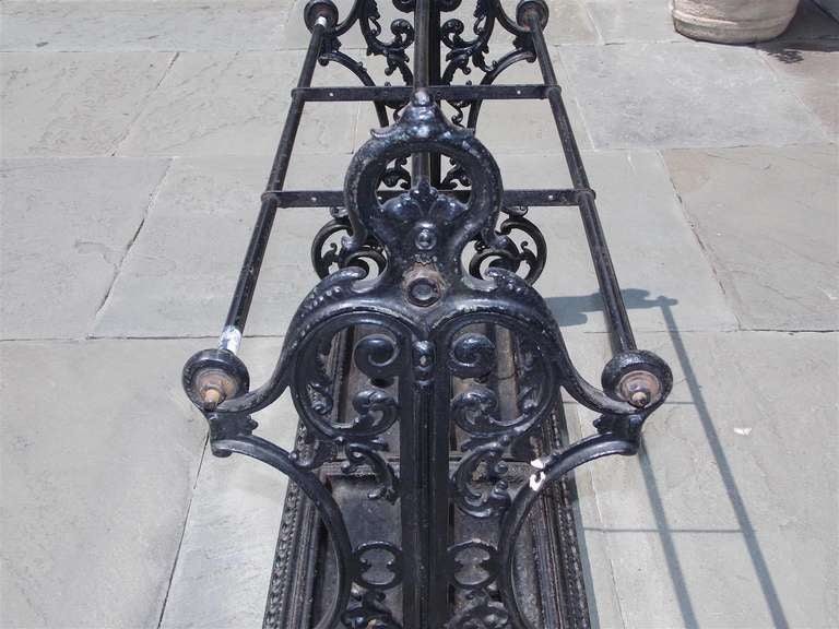 19th Century English Cast Iron Umbrella  / Cane Stand. Circa 1840 For Sale