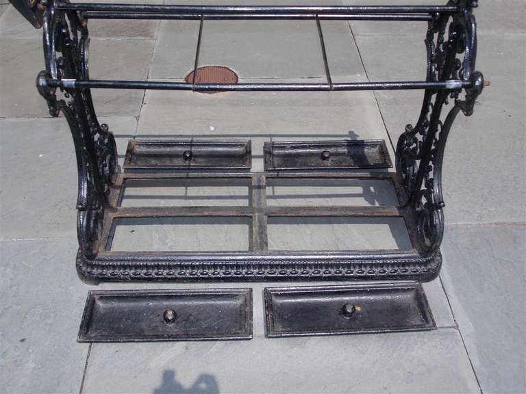 English Cast Iron Umbrella  / Cane Stand. Circa 1840 For Sale 3