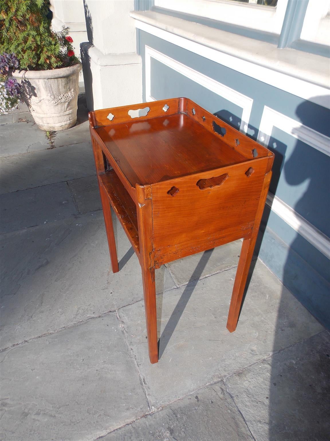 British English Chippendale Mahogany Side Table.  Circa 1790 For Sale