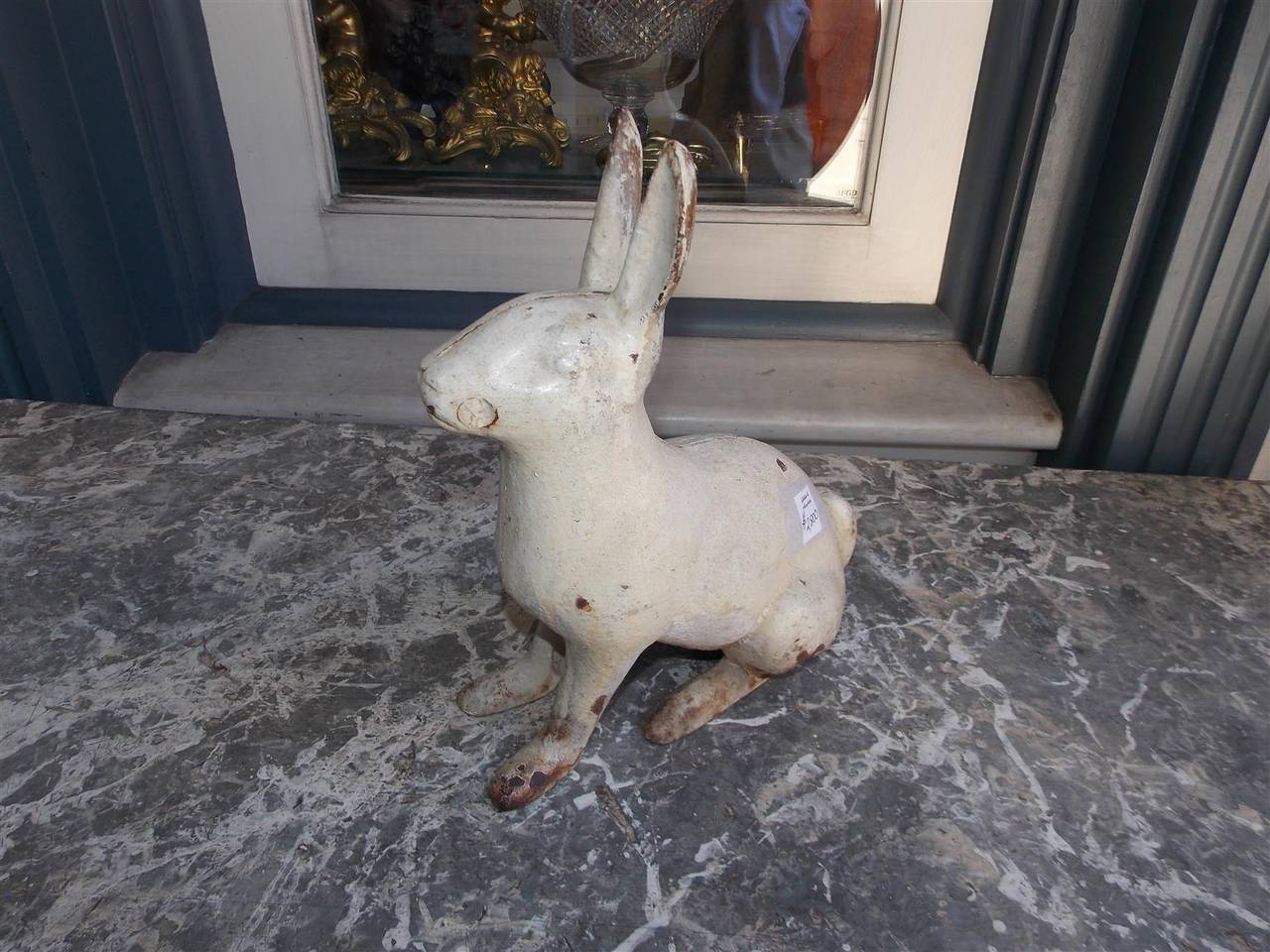 American Craftsman American Rabbit Cast Iron Doorstop. PA,  Circa 1880