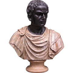 Bustes en marbre de Romains. Circa 1830