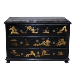 Antique English Chinoiserie Chest of Drawers
