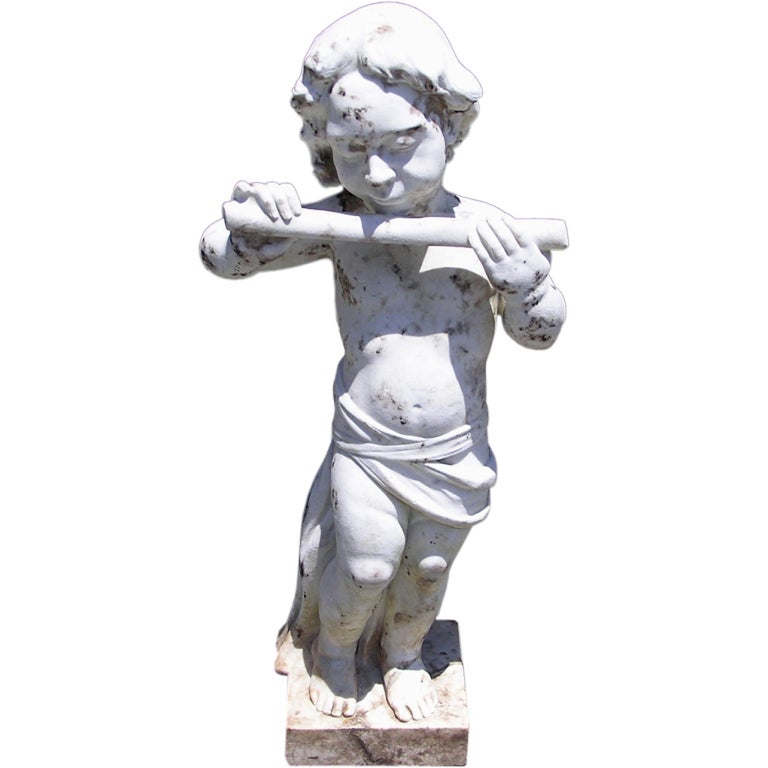 French Marble Statue of Pan