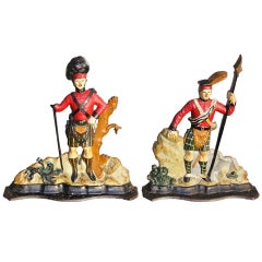 Pair of Scottish Highlander Doorstops