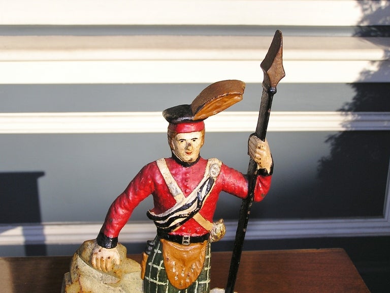 19th Century Pair of Scottish Highlander Doorstops