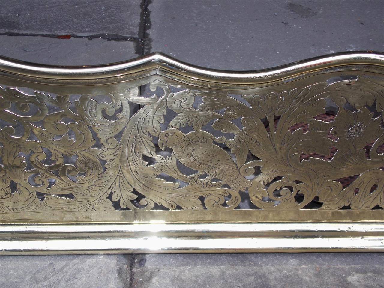 Period English Brass Royalty Fire Fender, Circa 1740 For Sale 2