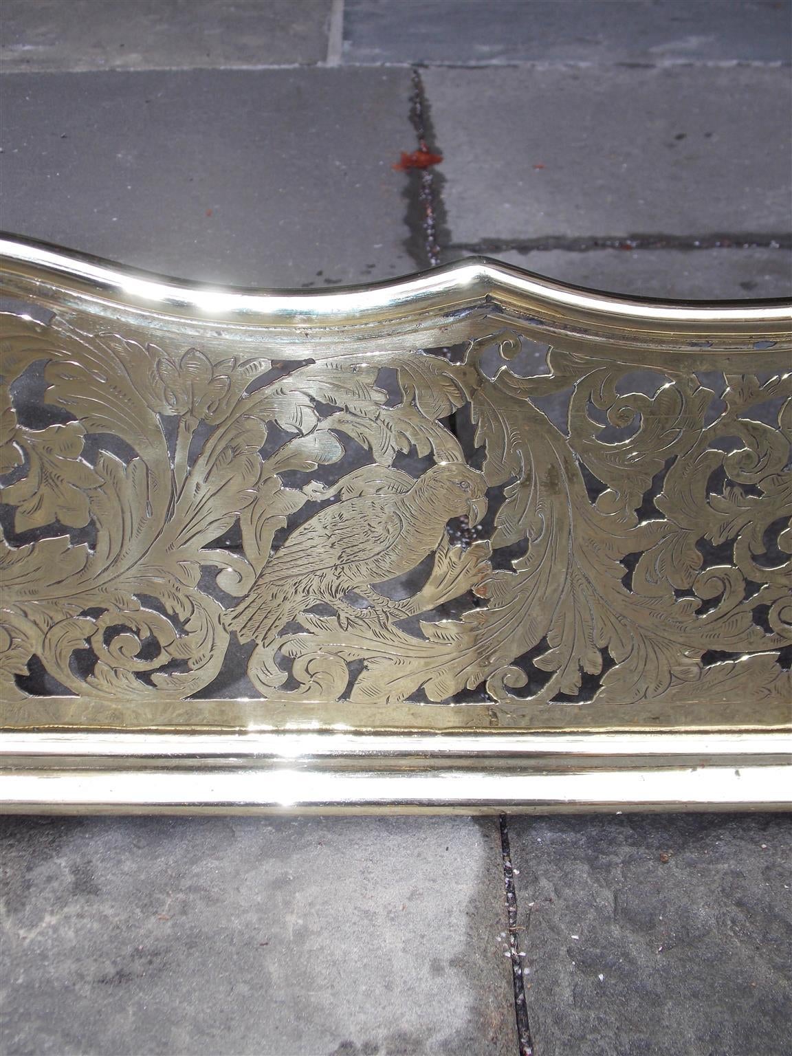 Period English Brass Royalty Fire Fender, Circa 1740 For Sale 3