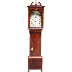 Scottish Mahogany Tall Case Clock