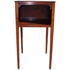 Antique English Mahogany Inlaid Potty Cupboard. Circa 1810