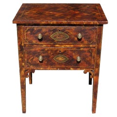 American Faux Painted Side Table