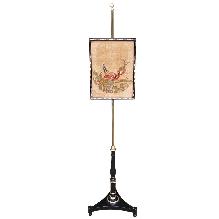 English Regency Pole Screen