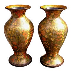 Pair of Kashmiri Vases