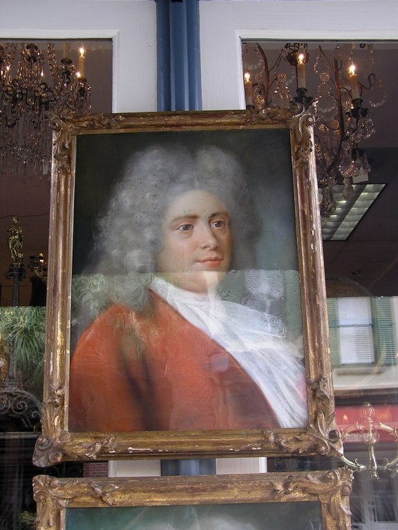 18th Century and Earlier Pair of Austrian Pastel Portraits For Sale