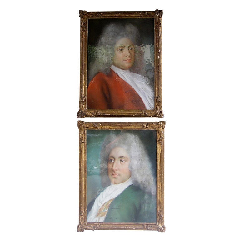 Pair of Austrian Pastel Portraits