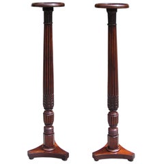 Pair of English Mahogany Pedestals