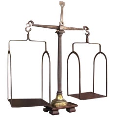 American Bronze and Cast Iron Equal Arm Scale