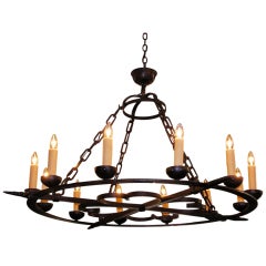 American Wrought Iron Chandelier