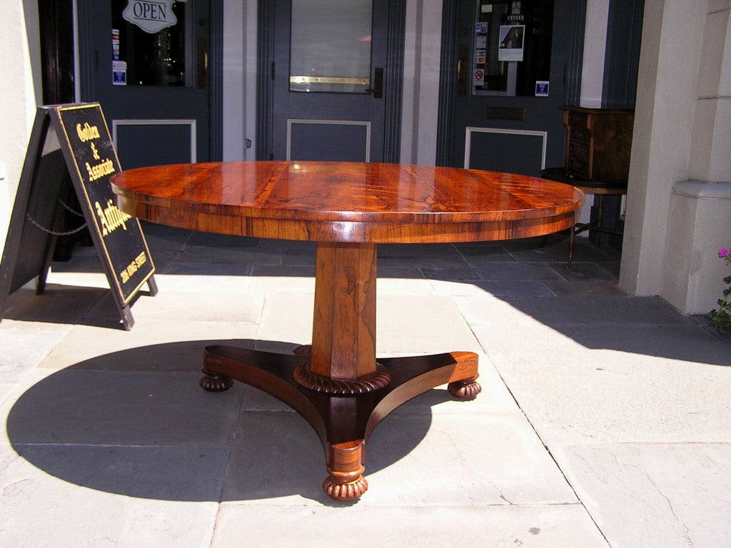 19th Century English Rosewood Center table