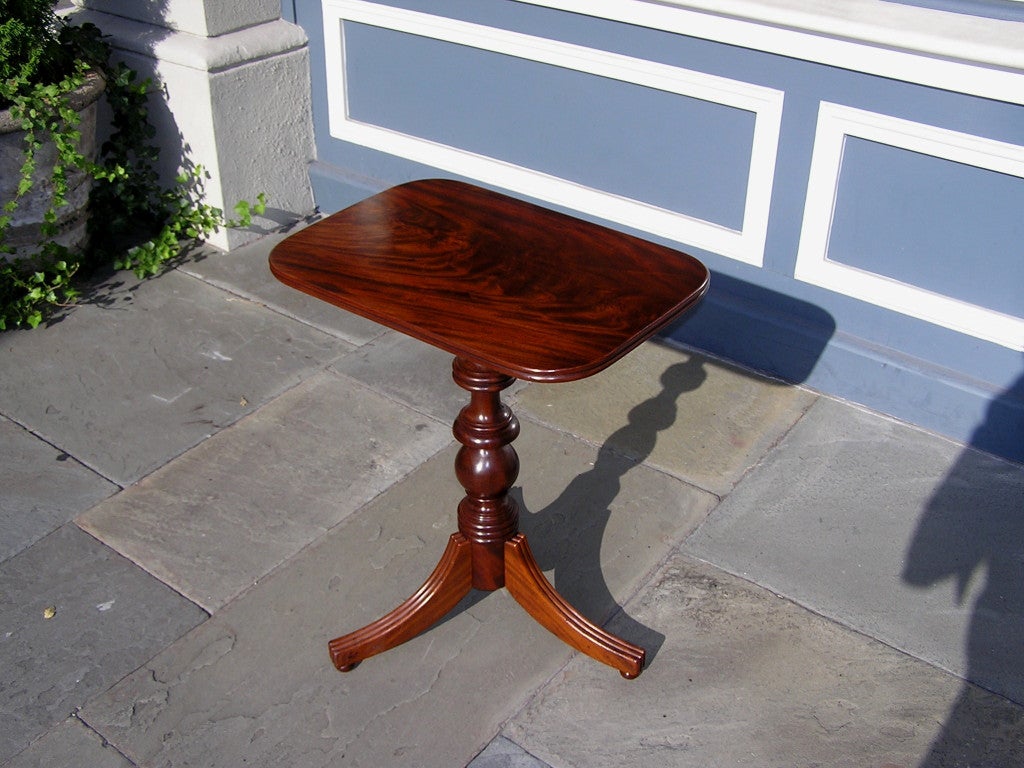 19th Century American Mahogany Candle Stand  (Baltimore) For Sale