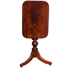 Antique American Mahogany Candle Stand  (Baltimore)