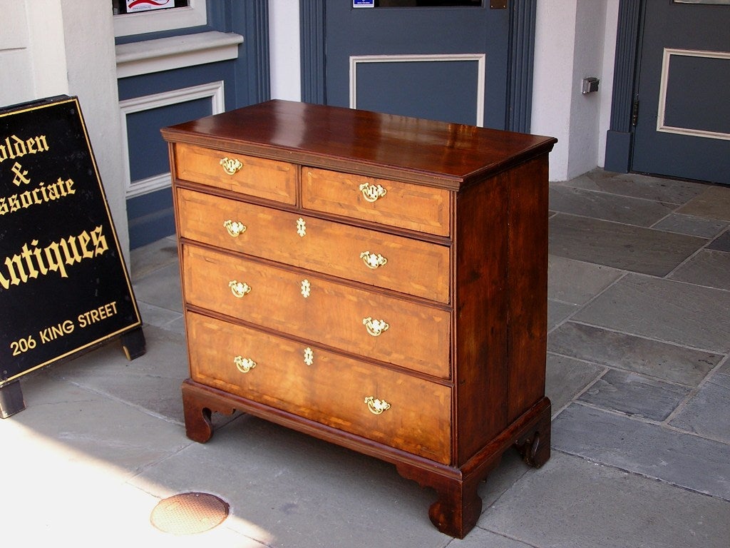 walnut chest of drawers