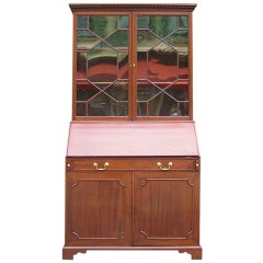English Mahogany Slant Front Secretary 4