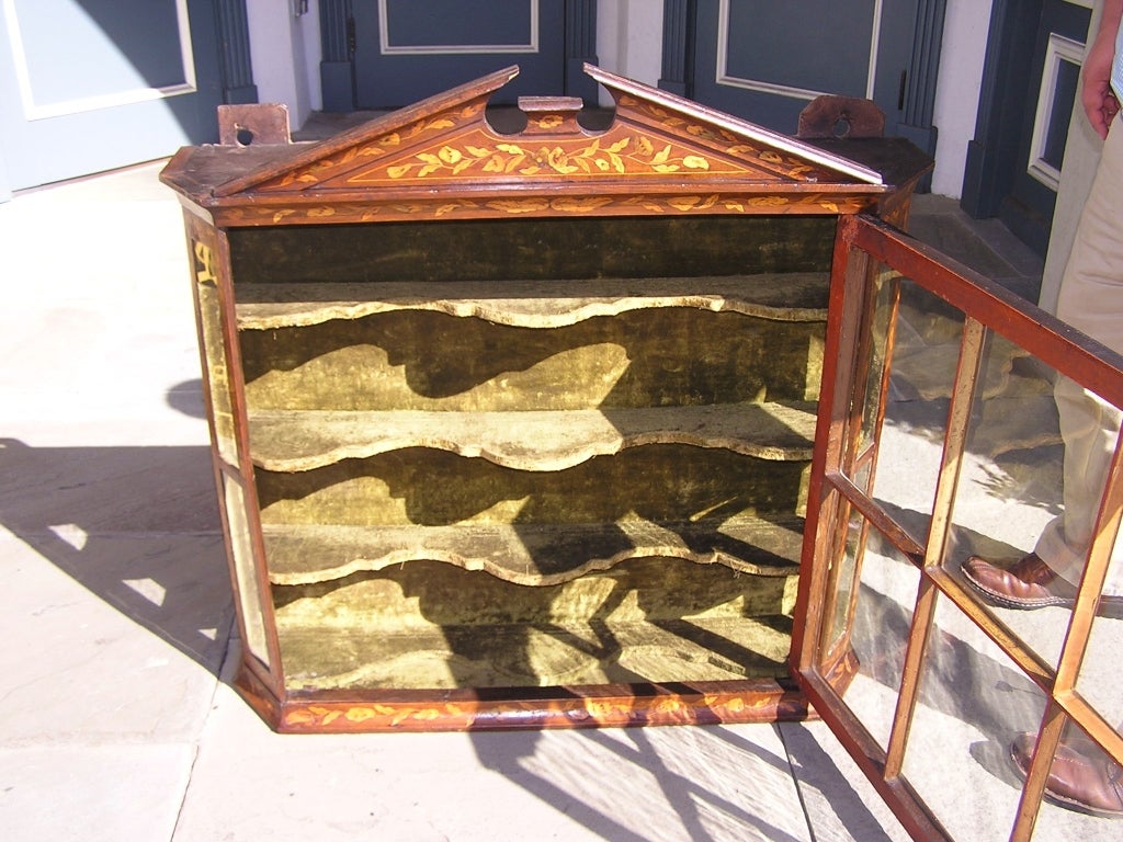 Dutch Walnut Hanging Cabinet