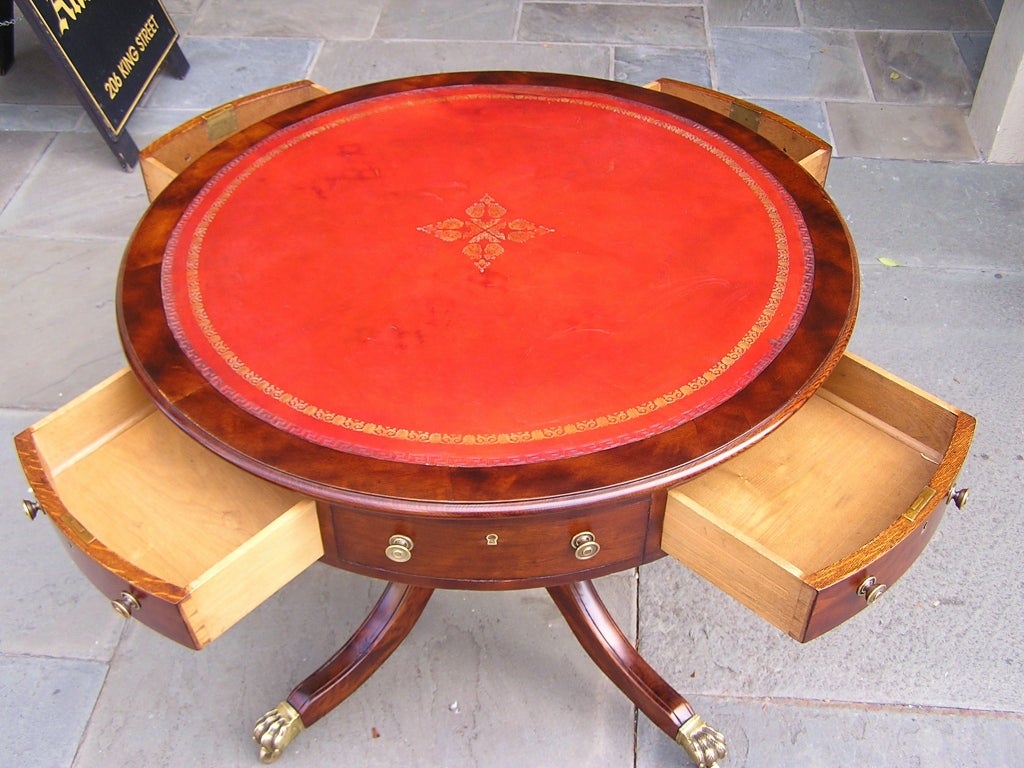 English Mahogany Rent Table In Excellent Condition In Hollywood, SC