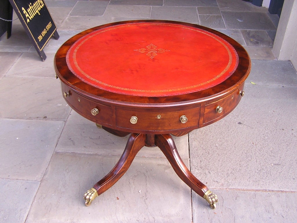 19th Century English Mahogany Rent Table