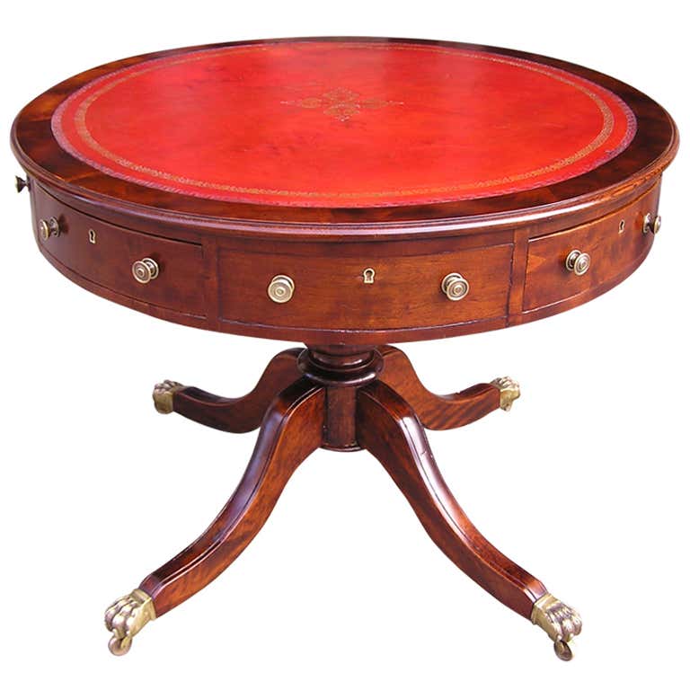 English Mahogany Rent Table at 1stDibs
