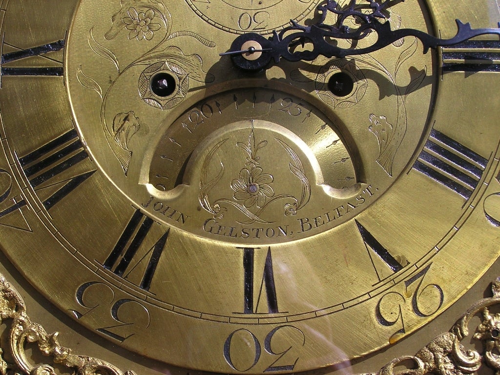 Irish Mahogany Tall Case Clock ( John Gelston ) 3