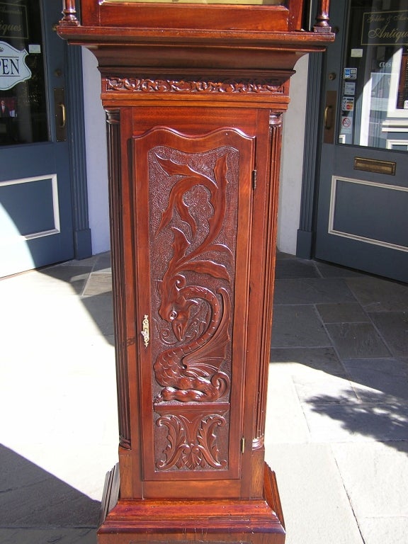 Irish Mahogany Tall Case Clock ( John Gelston ) 4